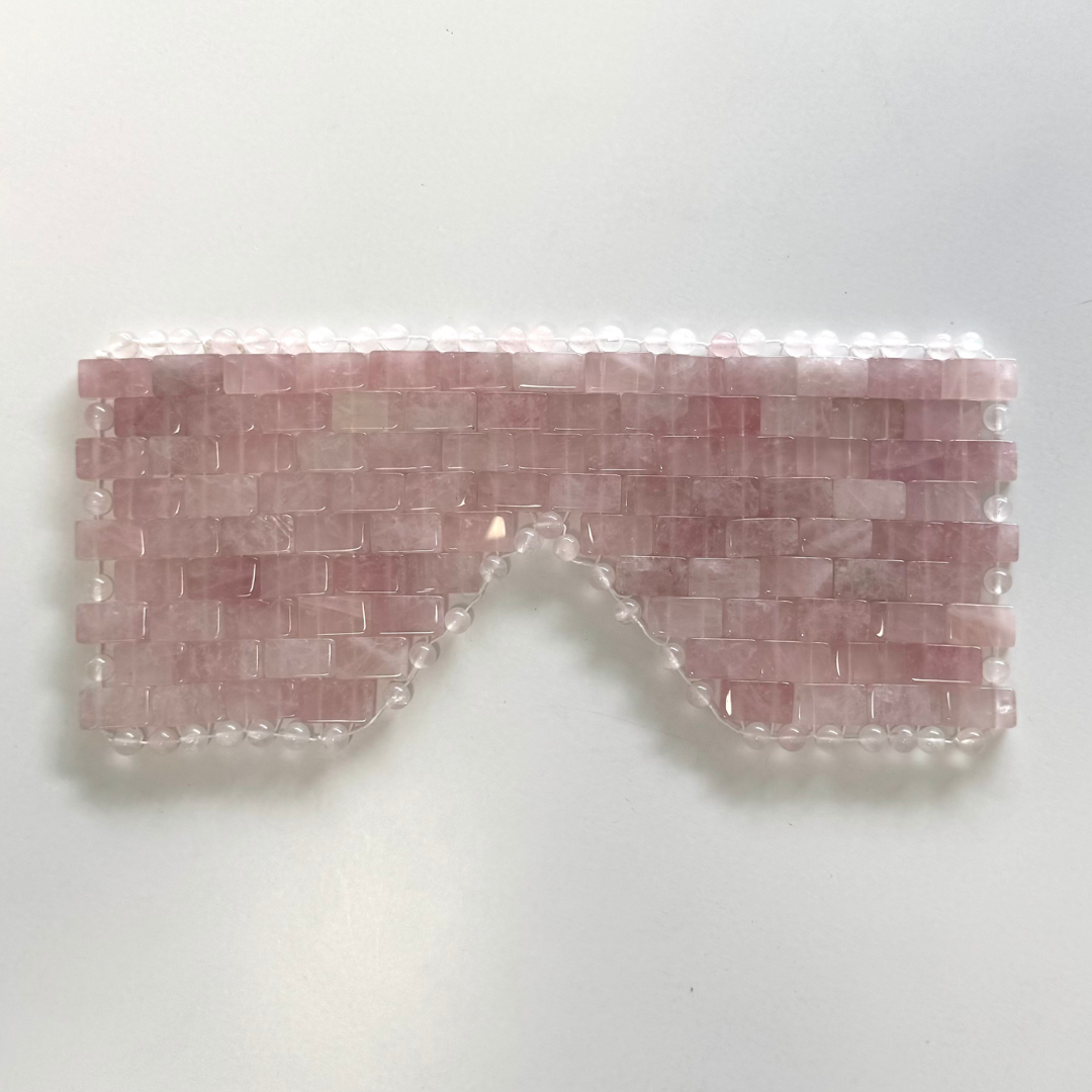 Rose Quartz Crystal Eye Mask