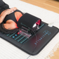 Eisha under the light therapy wrap