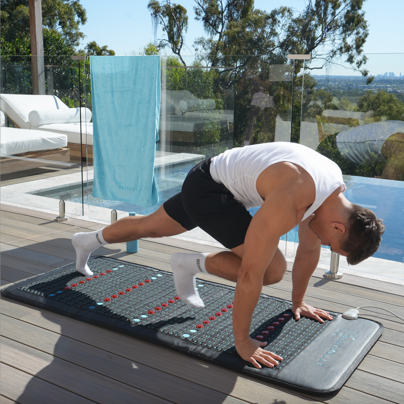 Brett on PEMF mat mountain climbers