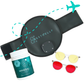 Travel bundle with blue blocking glasses, hydration supplement and PEMF belt in black